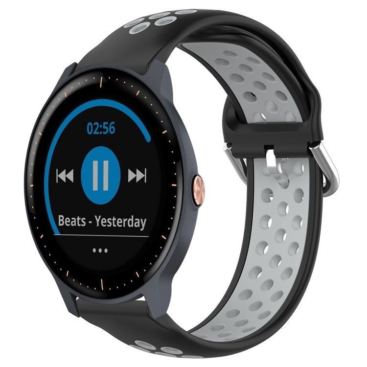 Cinturino sportivo in silicone traspirante perforato da 20 mm, For Garmin Vivoactive3 Music