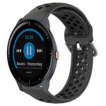 Cinturino sportivo in silicone traspirante perforato da 20 mm, For Garmin Vivoactive3 Music