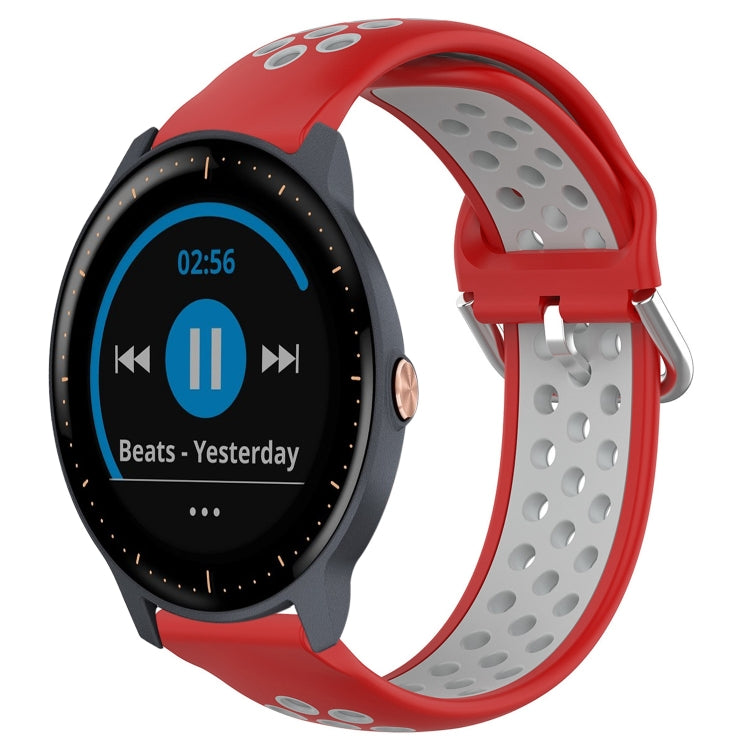 Cinturino sportivo in silicone traspirante perforato da 20 mm, For Garmin Vivoactive3 Music