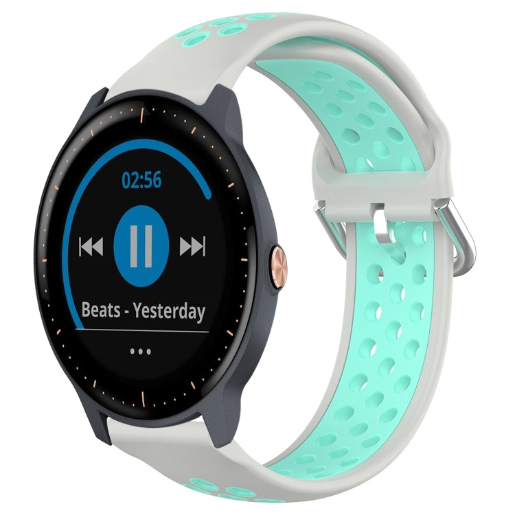 Cinturino sportivo in silicone traspirante perforato da 20 mm, For Garmin Vivoactive3 Music