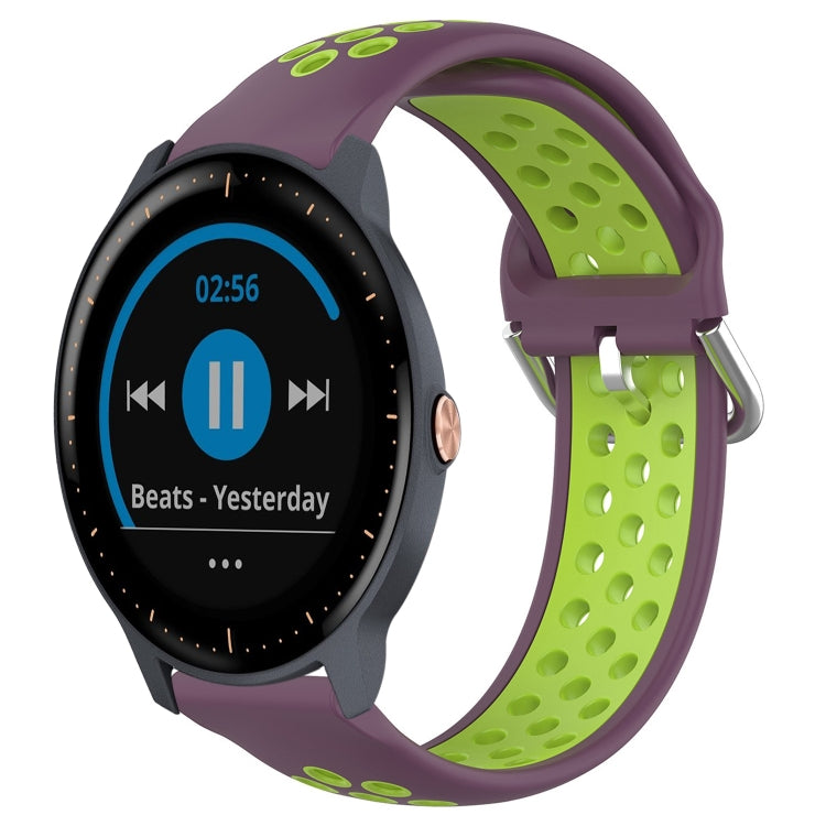 Cinturino sportivo in silicone traspirante perforato da 20 mm, For Garmin Vivoactive3 Music