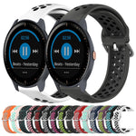 Cinturino sportivo in silicone traspirante perforato da 20 mm, For Garmin Vivoactive3 Music