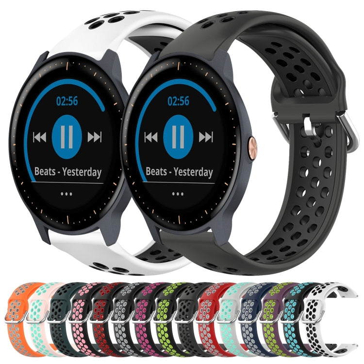 Cinturino sportivo in silicone traspirante perforato da 20 mm, For Garmin Vivoactive3 Music