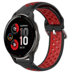 Cinturino sportivo in silicone traspirante perforato da 20 mm, For Garmin Venu 2 Plus