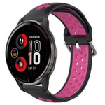 Cinturino sportivo in silicone traspirante perforato da 20 mm, For Garmin Venu 2 Plus