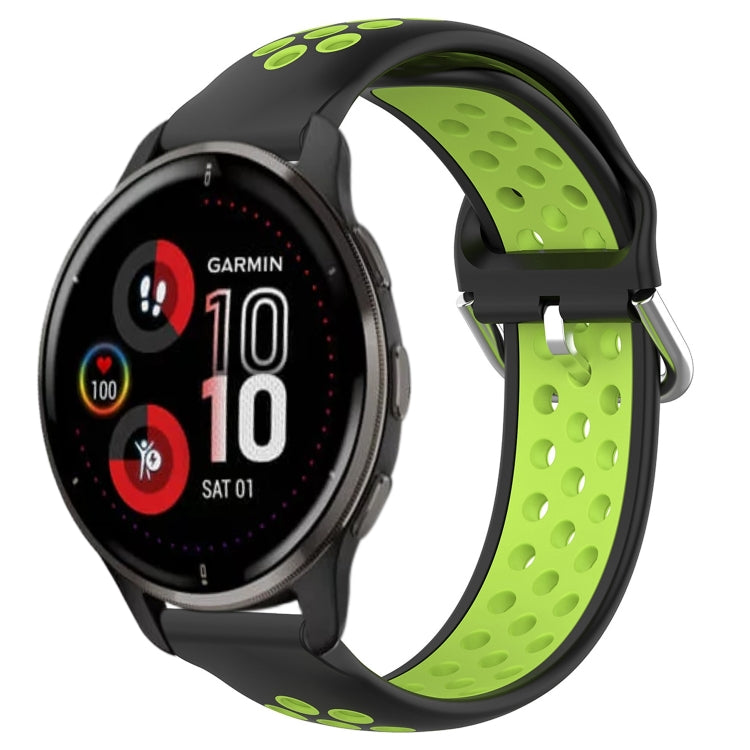 Cinturino sportivo in silicone traspirante perforato da 20 mm, For Garmin Venu 2 Plus