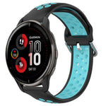 Cinturino sportivo in silicone traspirante perforato da 20 mm, For Garmin Venu 2 Plus
