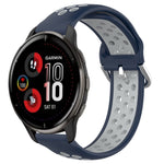 Cinturino sportivo in silicone traspirante perforato da 20 mm, For Garmin Venu 2 Plus