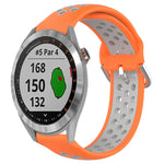 Cinturino sportivo in silicone traspirante perforato da 20 mm, For Garmin Approach S40