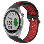Cinturino sportivo in silicone traspirante perforato da 20 mm, For Garmin Approach S40