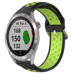 Cinturino sportivo in silicone traspirante perforato da 20 mm, For Garmin Approach S40