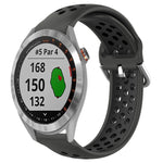 Cinturino sportivo in silicone traspirante perforato da 20 mm, For Garmin Approach S40