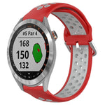 Cinturino sportivo in silicone traspirante perforato da 20 mm, For Garmin Approach S40