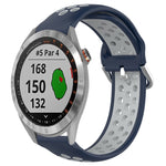 Cinturino sportivo in silicone traspirante perforato da 20 mm, For Garmin Approach S40