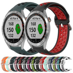 Cinturino sportivo in silicone traspirante perforato da 20 mm, For Garmin Approach S40