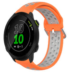 Cinturino sportivo in silicone traspirante perforato da 20 mm, For Garmin Forerunner 158