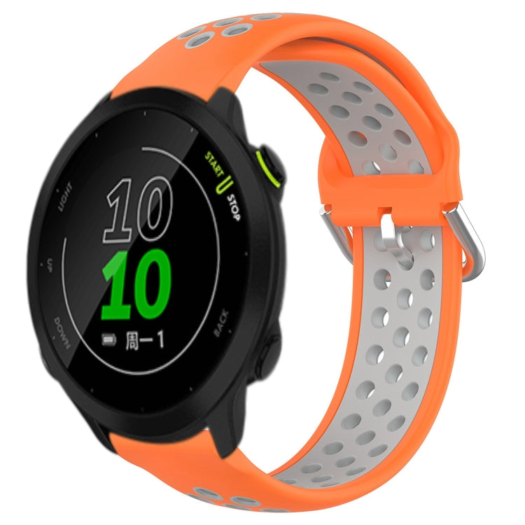 Cinturino sportivo in silicone traspirante perforato da 20 mm, For Garmin Forerunner 158