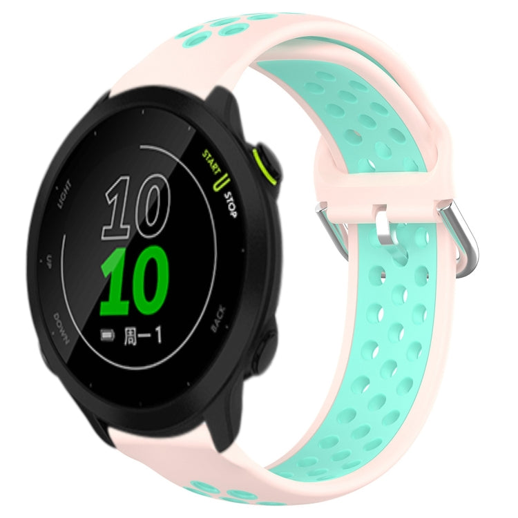 Cinturino sportivo in silicone traspirante perforato da 20 mm, For Garmin Forerunner 158