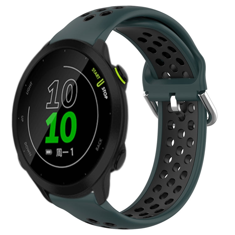 Cinturino sportivo in silicone traspirante perforato da 20 mm, For Garmin Forerunner 158