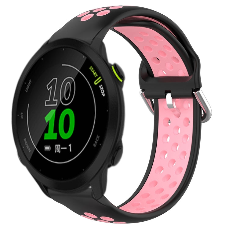 Cinturino sportivo in silicone traspirante perforato da 20 mm, For Garmin Forerunner 158