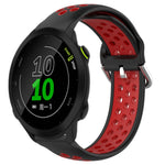 Cinturino sportivo in silicone traspirante perforato da 20 mm, For Garmin Forerunner 158