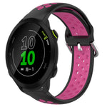 Cinturino sportivo in silicone traspirante perforato da 20 mm, For Garmin Forerunner 158