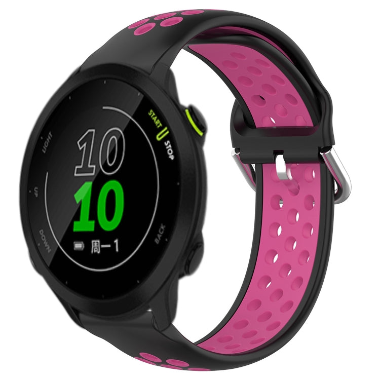 Cinturino sportivo in silicone traspirante perforato da 20 mm, For Garmin Forerunner 158