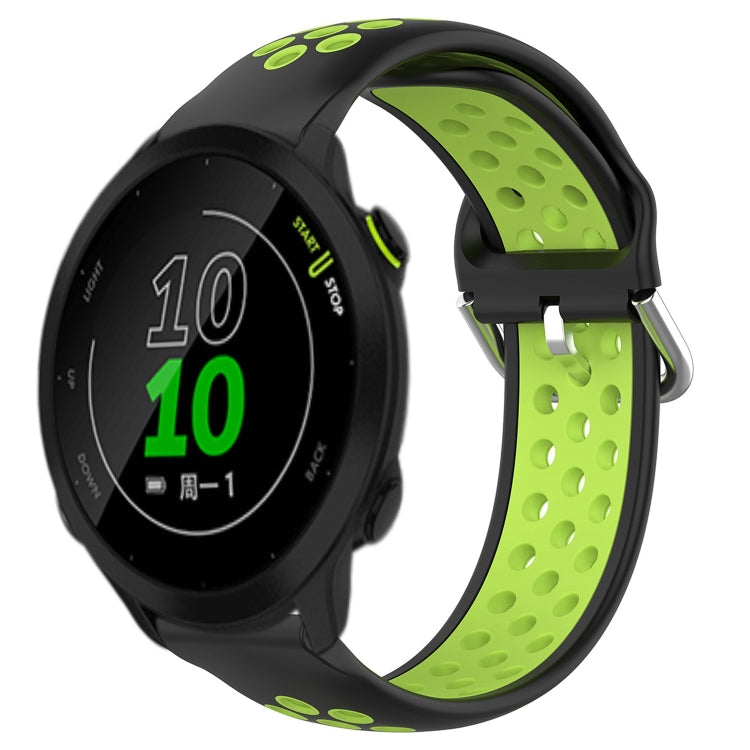 Cinturino sportivo in silicone traspirante perforato da 20 mm, For Garmin Forerunner 158