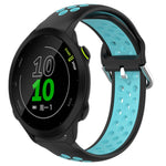 Cinturino sportivo in silicone traspirante perforato da 20 mm, For Garmin Forerunner 158