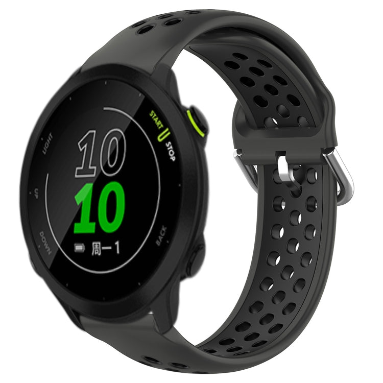 Cinturino sportivo in silicone traspirante perforato da 20 mm, For Garmin Forerunner 158