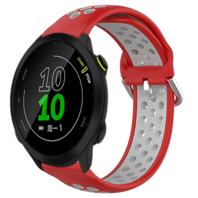 Cinturino sportivo in silicone traspirante perforato da 20 mm, For Garmin Forerunner 158
