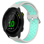 Cinturino sportivo in silicone traspirante perforato da 20 mm, For Garmin Forerunner 158