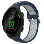 Cinturino sportivo in silicone traspirante perforato da 20 mm, For Garmin Forerunner 158