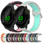 Cinturino sportivo in silicone traspirante perforato da 20 mm, For Garmin Forerunner 158