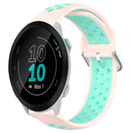 Cinturino sportivo in silicone traspirante perforato da 20 mm, For Garmin Forerunner 55
