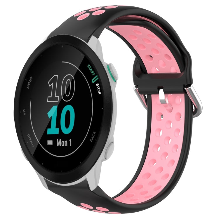 Cinturino sportivo in silicone traspirante perforato da 20 mm, For Garmin Forerunner 55