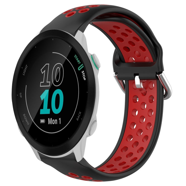Cinturino sportivo in silicone traspirante perforato da 20 mm, For Garmin Forerunner 55