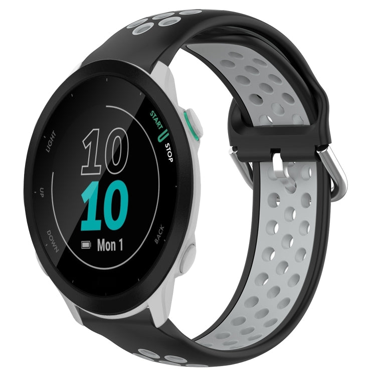 Cinturino sportivo in silicone traspirante perforato da 20 mm, For Garmin Forerunner 55