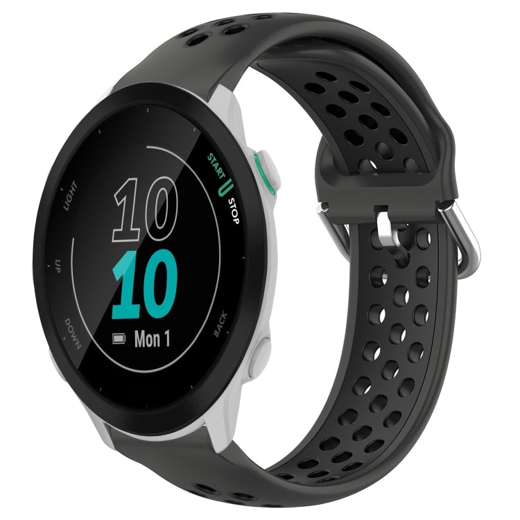 Cinturino sportivo in silicone traspirante perforato da 20 mm, For Garmin Forerunner 55