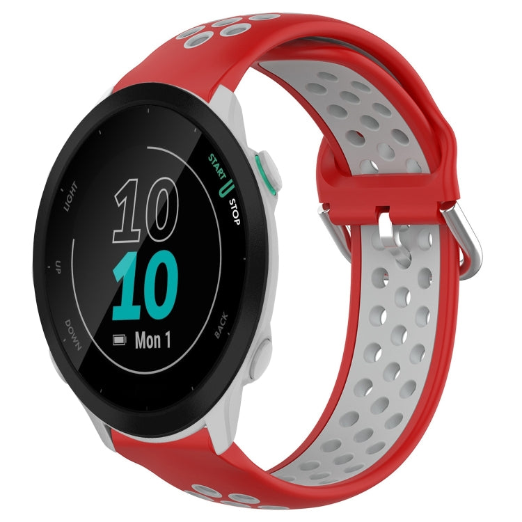 Cinturino sportivo in silicone traspirante perforato da 20 mm, For Garmin Forerunner 55