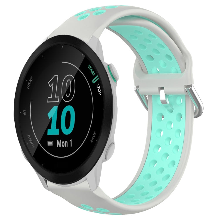 Cinturino sportivo in silicone traspirante perforato da 20 mm, For Garmin Forerunner 55