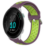 Cinturino sportivo in silicone traspirante perforato da 20 mm, For Garmin Forerunner 55