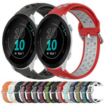 Cinturino sportivo in silicone traspirante perforato da 20 mm, For Garmin Forerunner 55