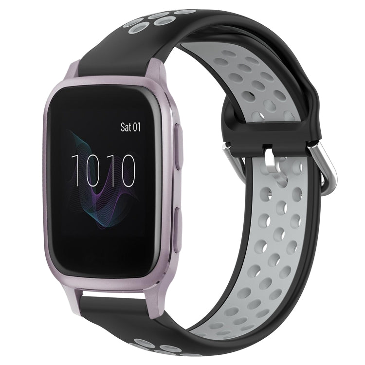 Cinturino sportivo in silicone traspirante perforato da 20 mm, For Garmin Venu SQ