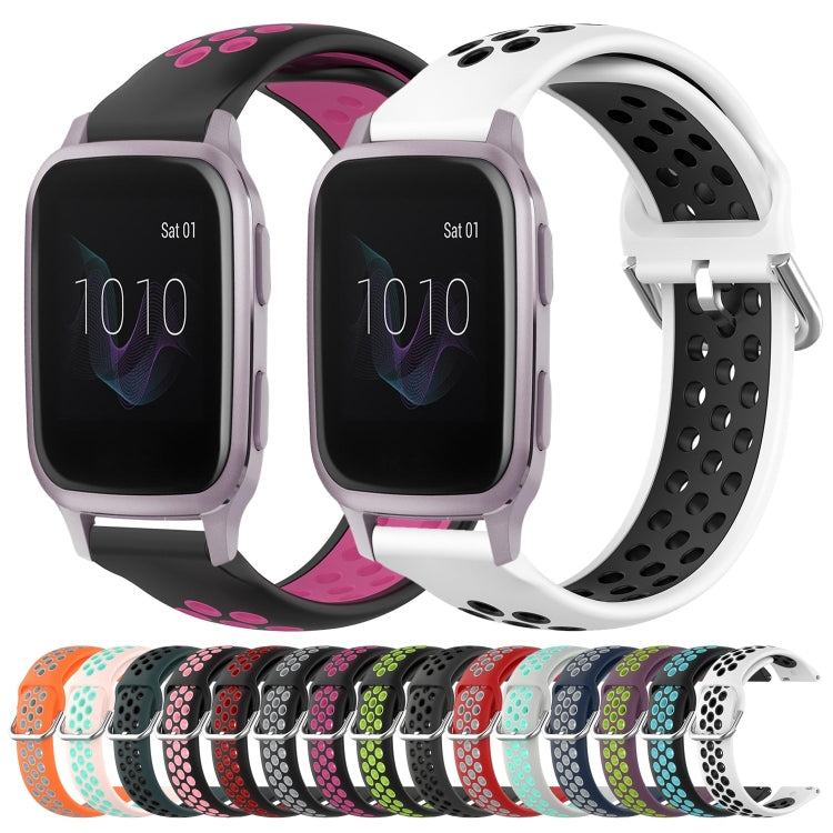 Cinturino sportivo in silicone traspirante perforato da 20 mm, For Garmin Venu SQ
