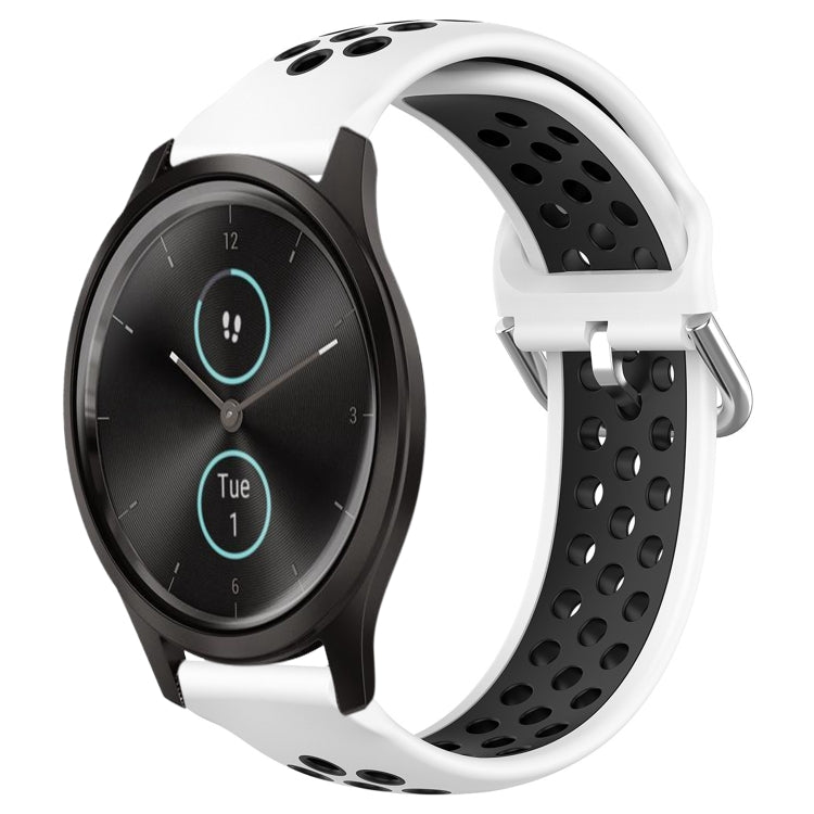 Cinturino sportivo in silicone traspirante perforato da 20 mm, For Garmin VivoMove Style