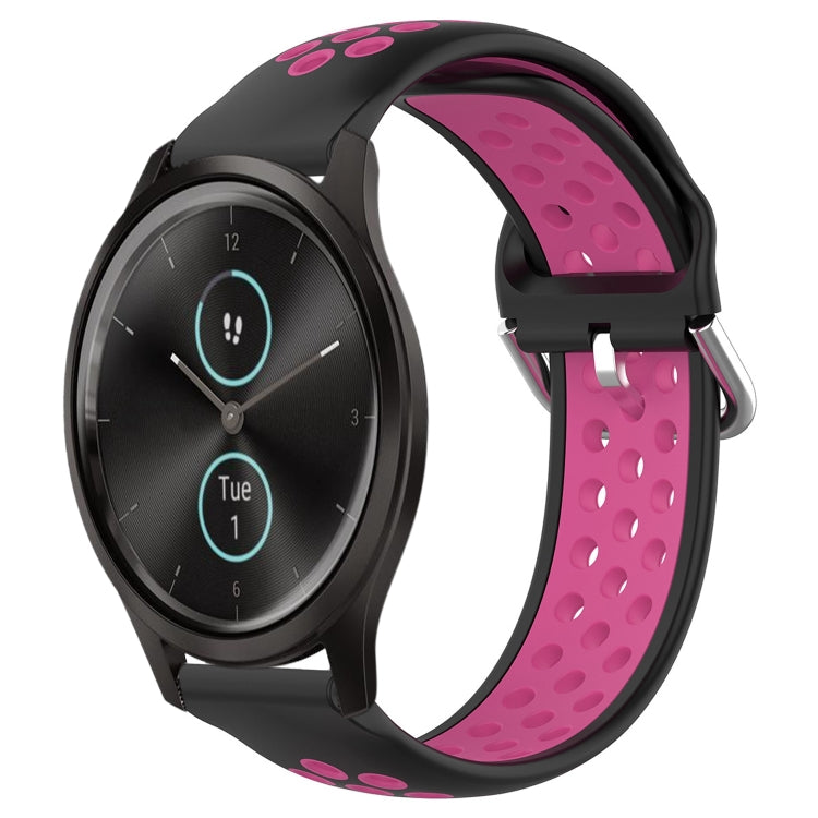 Cinturino sportivo in silicone traspirante perforato da 20 mm, For Garmin VivoMove Style