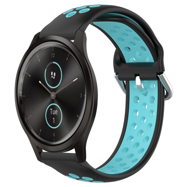 Cinturino sportivo in silicone traspirante perforato da 20 mm, For Garmin VivoMove Style