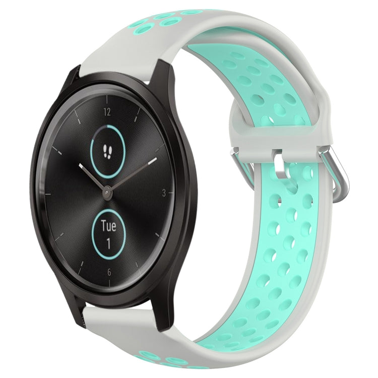 Cinturino sportivo in silicone traspirante perforato da 20 mm, For Garmin VivoMove Style
