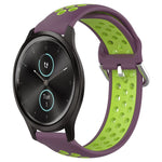 Cinturino sportivo in silicone traspirante perforato da 20 mm, For Garmin VivoMove Style